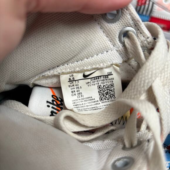 Nike Blazer Mid Patchwork Men's Sneaker Shoes Multicolor Size 8.5 - Picture 5 of 10